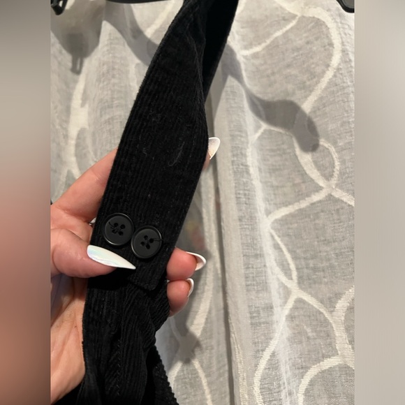 Forever 21 corduroy zipper suspended jumper skirt / dress with pockets L - NWOT - Picture 6 of 10